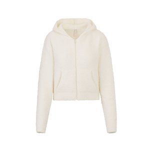 COZY KNIT ZIP UP HOODIE